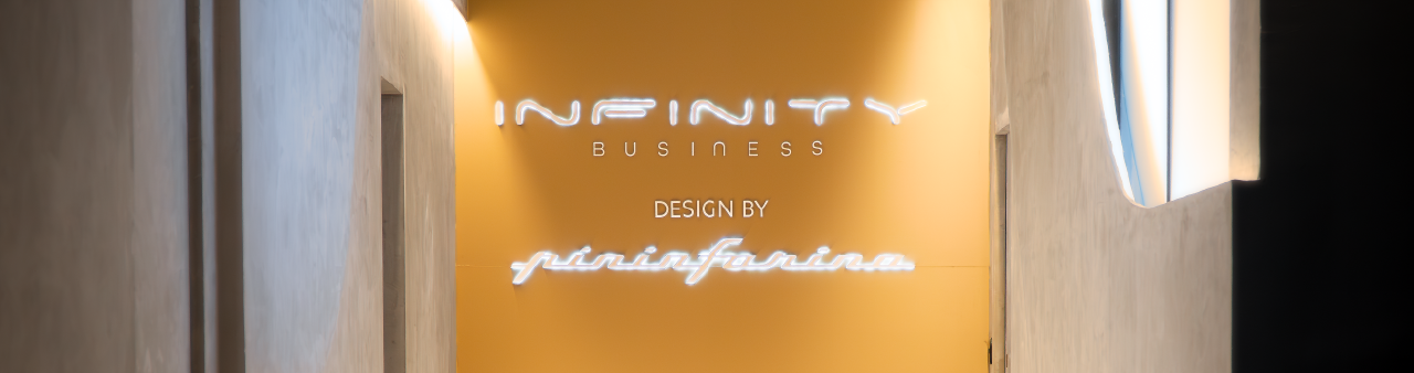 Enredo cria comunicação de produto do estande Infinity Business by Pininfarina